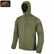 Кофта флисовая Helikon-Tex Alpha Hoodie, olive green, новая