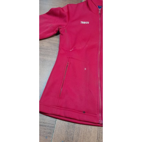 Уценка британская женская куртка Tesco Soft Shell, красная, б/у