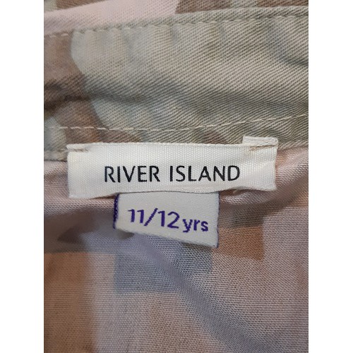 Рубашка для девочек RIVER ISLAND, камуфляжная, б/у