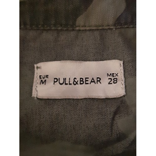 Рубашка женская PULL&BEAR, камуфляжная, б/у
