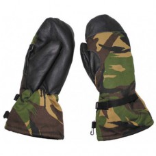 Левая рукавица с искусственным мехом и кожаной накладкой армии Голландии, DPM, б/у