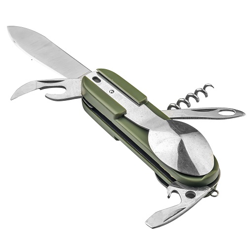 Многофункциональный перочинный нож 7 предметов, олива, новый 