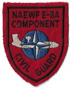 Нашивка NAEWF E-3A COMPONENT, б/у 