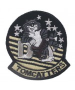 Нашивка "TOMMCATTERS", чёрная, новая