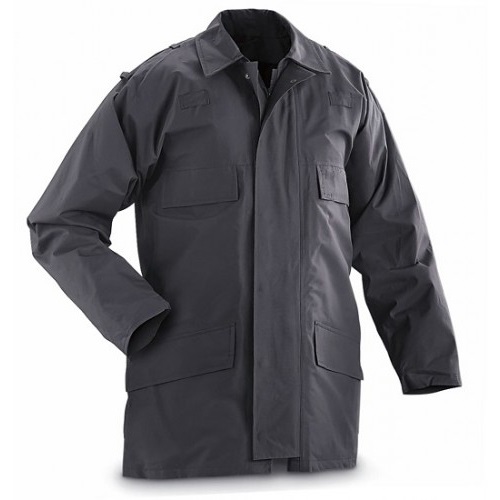 Куртка непромокаемая с подстёгом полиции Великобритании, чёрная, б/у 