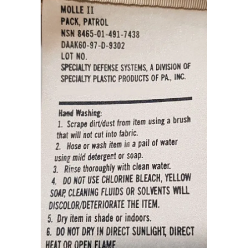 Рюкзак Pack Patrol Molle II армии США, 3 color desert, б/у отличное состояние