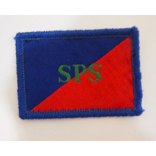 Нашивка Adjutant General's Corps SPS армии Великобритании, синий/красный, б/у