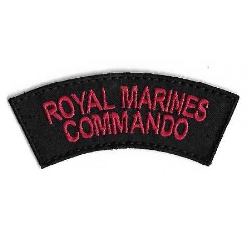 Нашивка Royal Marines Commando армии Великобритании, чёрная, новая