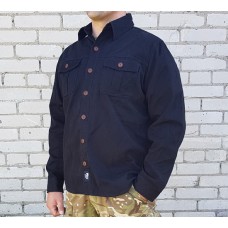 Рубашка утеплённая Casual Freedom, чёрная, новая