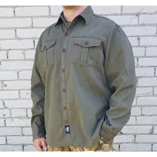 Рубашка утеплённая Casual Freedom, олива, новая
